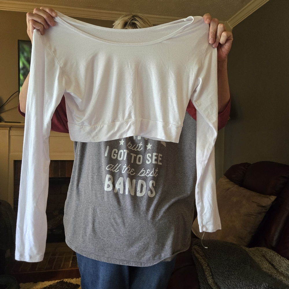 White half tee t shirt